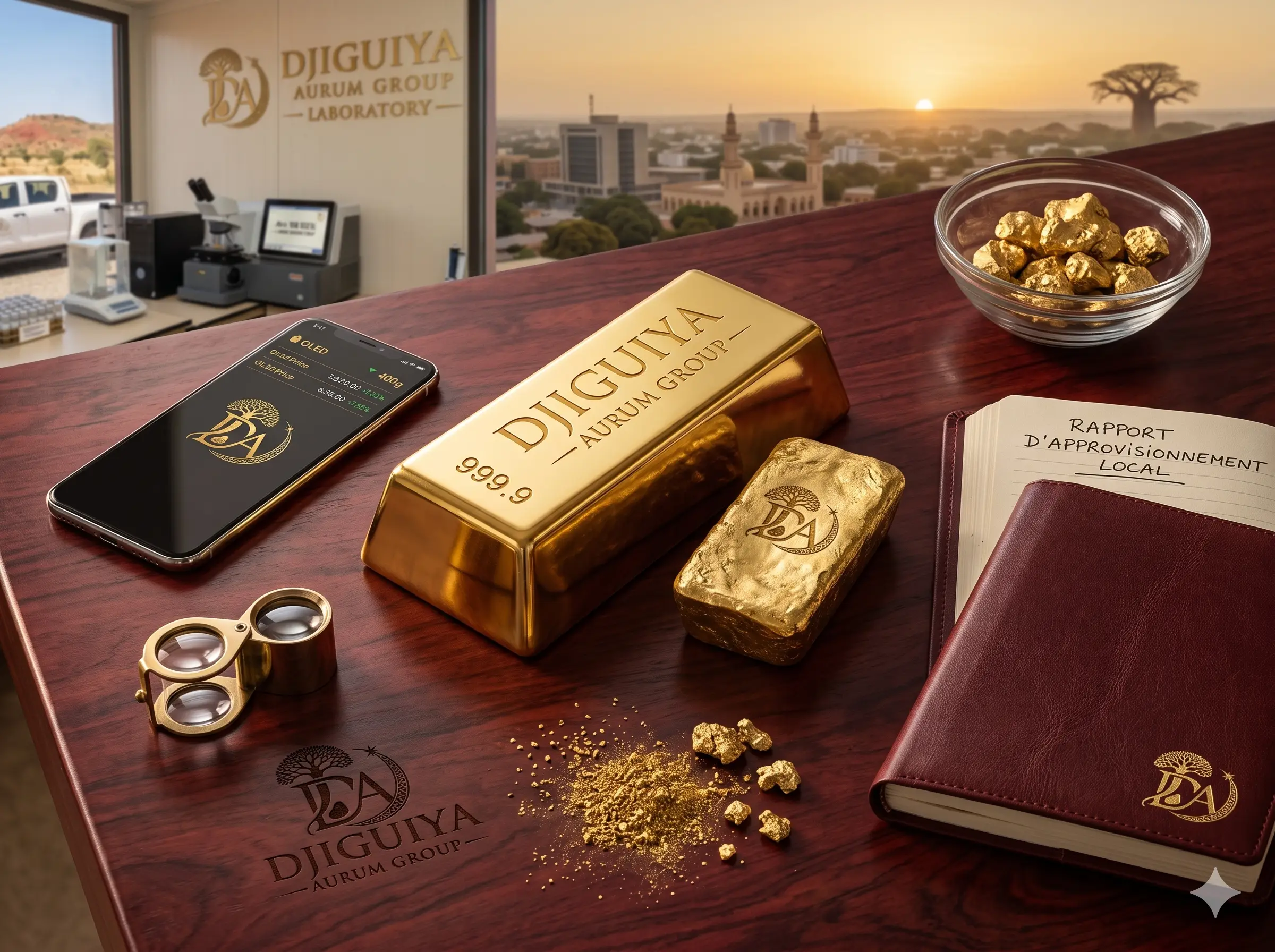 Lingot d'or Djiguiya Aurum Group
